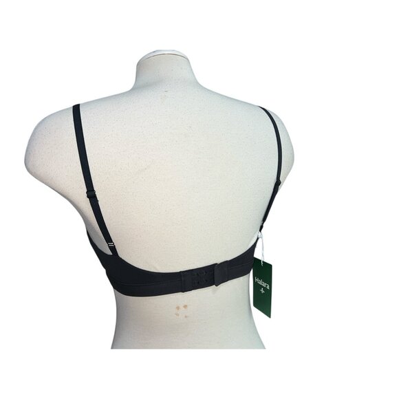 Halara High Stretch Cross Front Lounge Underwear Bra Sz XS Womens Black - Picture 5 of 13